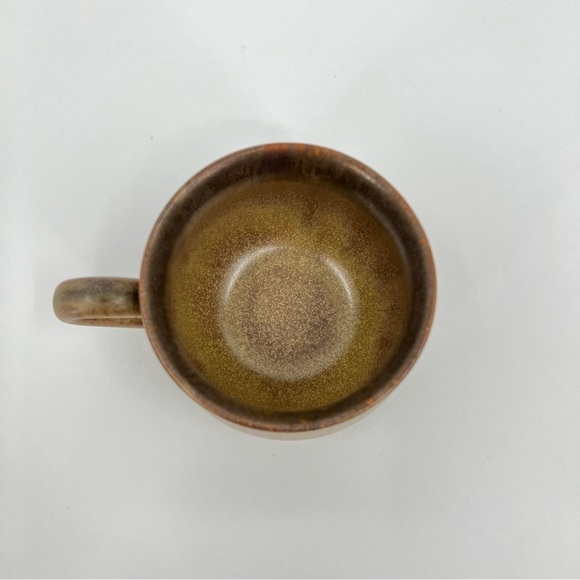 Denby Langley Stonewear Teacup Mug and Saucer Set Romany Brown - Picture 5 of 8